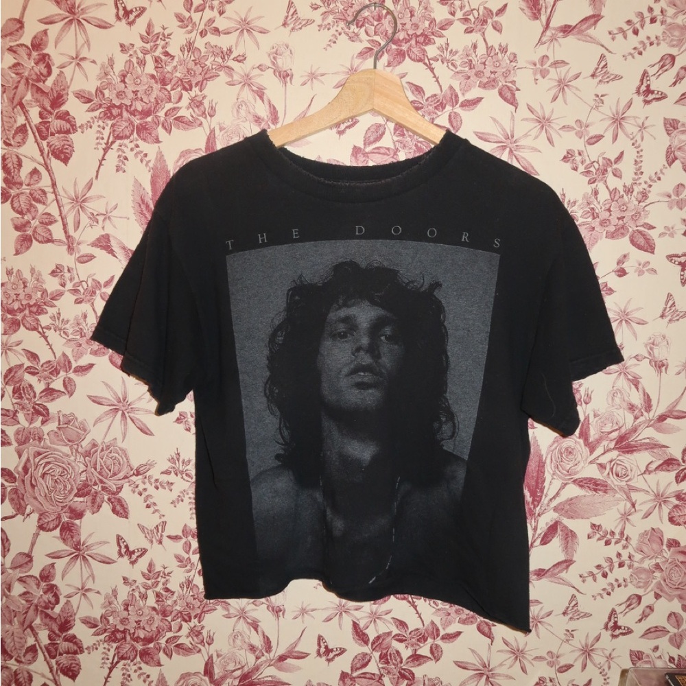The Doors Black Cut off Graphic Tee - Women's Short Sleeve